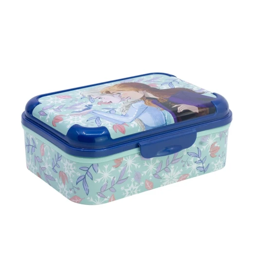 Stor Frozen Asker Lunch Box - Durable Compact Kids Meal Container with Secure Snap-Lock, BPA-Free