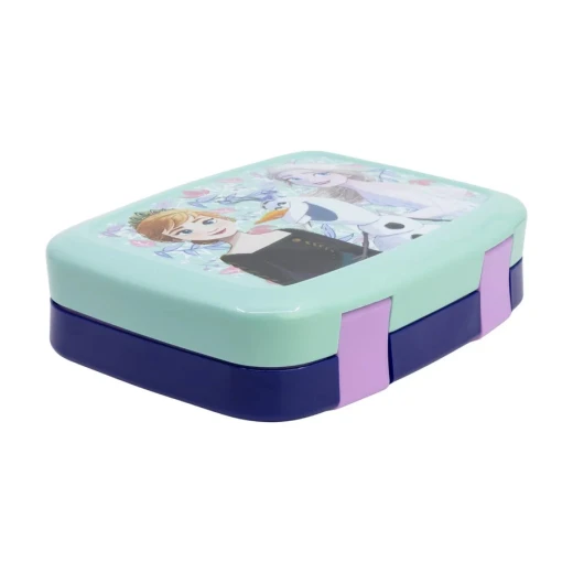 Stor Frozen BentoPro Sandwich Box - Durable Single-Compartment Kids Lunch Box, Impact-Resistant & BPA-Free Snack Container - Stor - Image 2