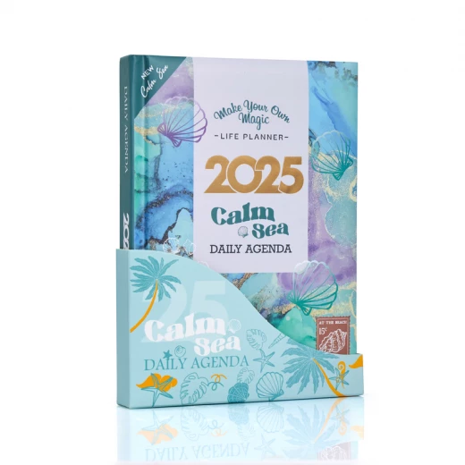 أجندة 2025 - بحر هادئ من مفكرة - مفكرة - Image 2
