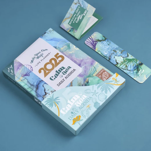 أجندة 2025 - بحر هادئ من مفكرة - مفكرة - Image 3