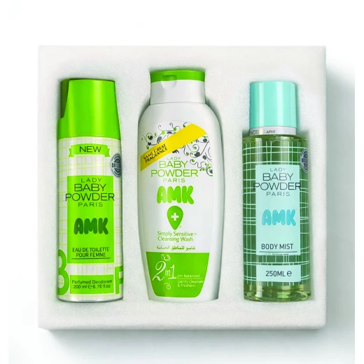 Lady Baby Powder AMK – Ultimate Personal Care Set (3 Pieces) - Amk lady - Image 3