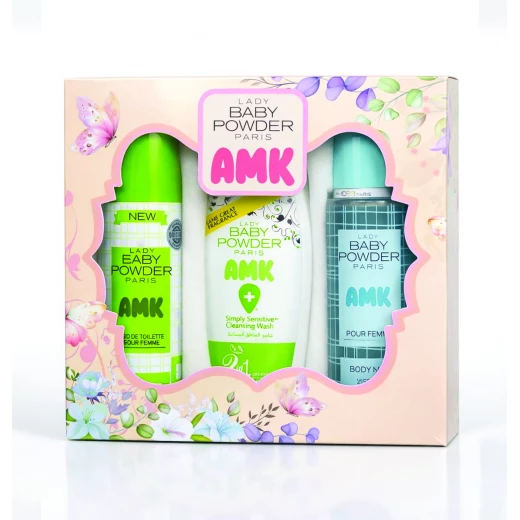 Lady Baby Powder AMK – Ultimate Personal Care Set (3 Pieces) Lady Baby Powder AMK – Ultimate Personal Care Set (3 Pieces)