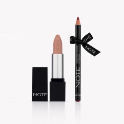 Note Cosmetique  Mattever Lipstick - 07 whisper talks + Perfect Lip Liner No 11 Gift