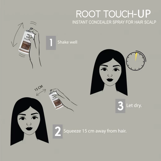 Neva Root Touch Up Spray, Light Brown Color, 75 Ml - Neva - Image 3