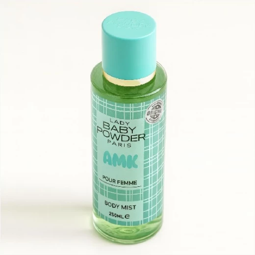 AMK Lady Baby Powder Body Mist 250ml Refreshing Scent for Women Daily Fragrance - AMK - Image 2