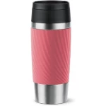 TEFAL Travel Mug Classic Twist, Comfort Screw Lid, Quick Press, Soft-Touch Sleeve, Travel-Ready, Reusable, 100% Leak-Proof, Keeps Drinks Cold (8 hrs) and Hot (4 hrs), 360° Drinking - Tefal