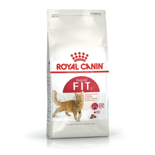 Royal Canin Fit 32 Adult Dry Cat Food 2kg, Complete and Balanced Nutrition for Adult Cats Aged 1–7 Years, Helps Maintain Ideal Weight, Supports Digestive Health and Urinary Tract Health While Meeting Daily Nutritional Needs