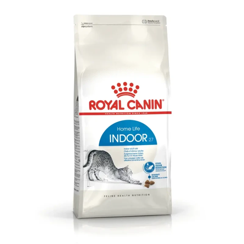 Royal Canin Indoor 27 Adult Dry Cat Food 400g, Complete and Balanced Nutrition for Indoor Cats Aged 1–7 Years, Helps Support Healthy Digestion, Reduce Stool Odour and Maintain an Ideal Weight - Royal Canin