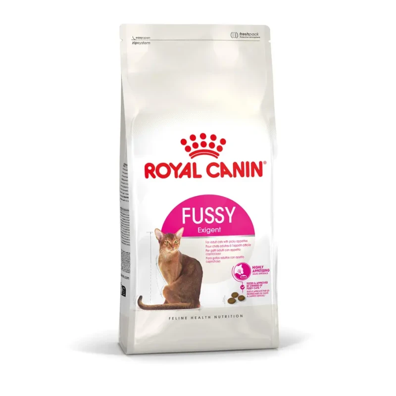 Royal Canin Fussy Adult Dry Cat Food 4kg, Complete and Balanced Nutrition Specially Formulated for Fussy Adult Cats, Features Highly Palatable Kibble to Help Encourage Food Intake and Meet Daily Nutritional Needs - Royal Canin