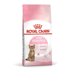 Royal Canin Kitten Sterilised Dry Cat Food 2kg, Complete and Balanced Nutrition for Neutered Kittens Up to 12 Months, Helps Support Healthy Growth, Maintain an Ideal Weight, Strengthen Natural Defences and Promote Digestive Health