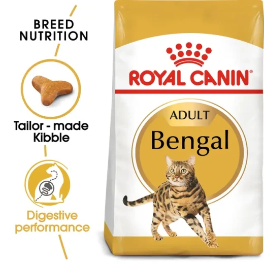Royal Canin Bengal Adult Dry Cat Food 2kg | Tailored Nutrition for Adult Bengal Cats Over 12 Months Supporting Digestive Health & Shiny Glossy Coat - Royal Canin - Image 2