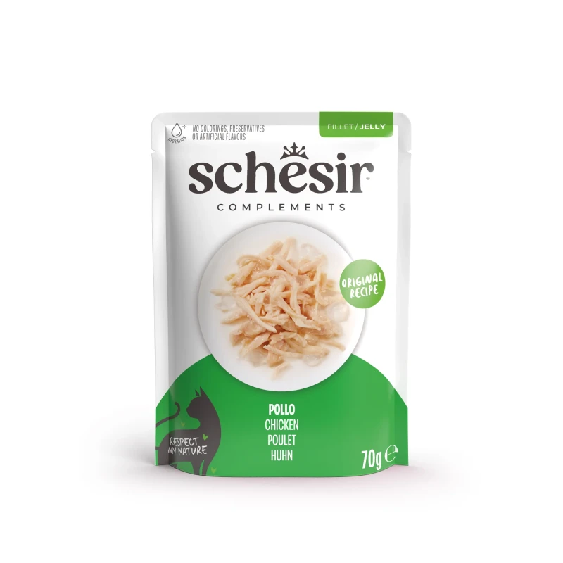 Schesir Complements Wet Cat Chicken in Jelly Pouch 70g - SCHESIR