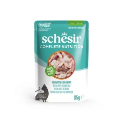 SCHESIR CAT POUCH TUNA WITH SEABREAM 85G
