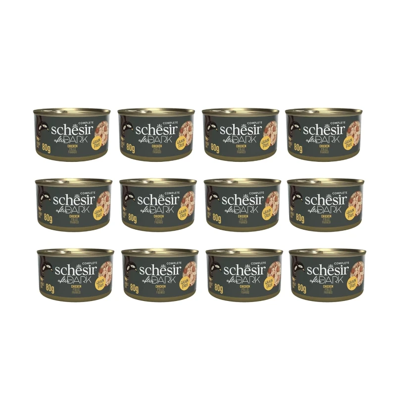 SCHESIR AFTER DARK WHOLEFOOD CAT CAN CHICKEN 80G - SCHESIR