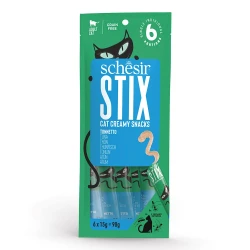 SCHESIR STIX CAT POUCH TREATS TUNA 6X15G