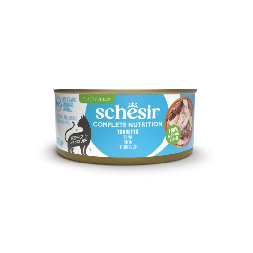 SCHESIR C&B WET CAT TUNA IN JELLY CAN 140G