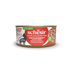 SCHESIR C&B WET CAT TUNA SHRIMPS IN JELLY CAN 140G