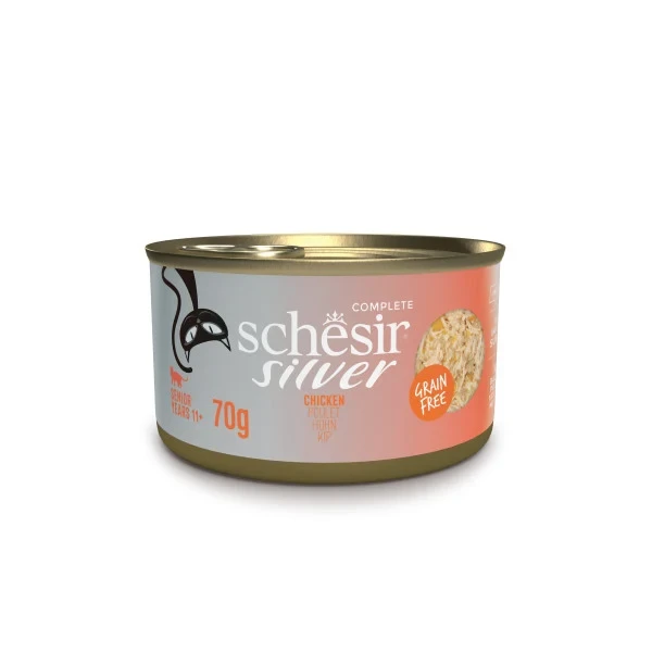 C543 SCHESIR Cat Can Broth 70 gr Chicken - SCHESIR