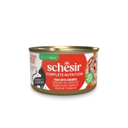 C138 SCHESIR Cat Can Jelly 85 gr Tuna with shrimp