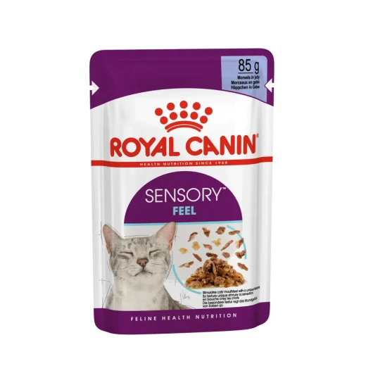Royal Canin Sensory Feel Jelly Wet Cat Food 85g | Unique Mouthfeel Texture Stimulating Appetite, Supporting Urinary Health & Instinctive Preference