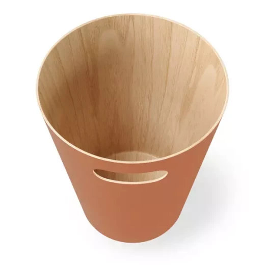 أومبرا - سلة خشبية "Woodrow" - برتقالي داكن - أومبرا - Image 5