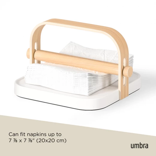 Umbra Bellwood  Napkin Holder - White/Natural - Umbra - Image 7