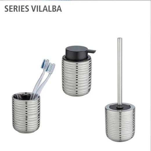فينكو "Vilalba" كوب فرشاة الأسنان - سيراميك - فضي - وينكو - Image 4
