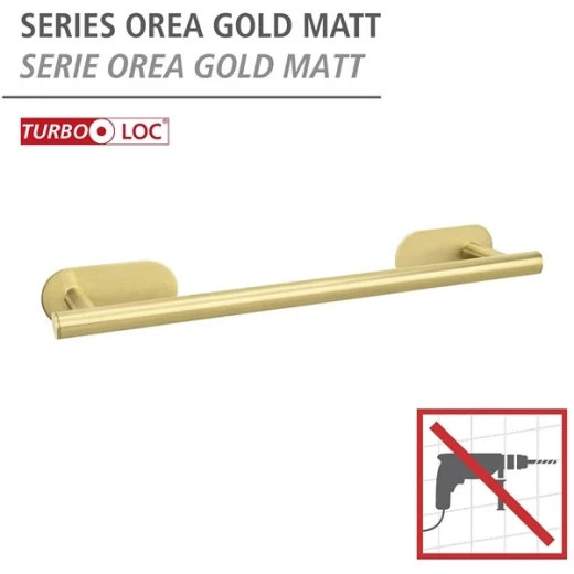 فينكو "Orea Turbo-Loc" حامل مناشف - 40 سم - ستانلس ستيل - ذهبي - وينكو - Image 5