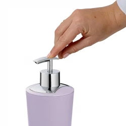 Kela Marta Ceramic Bathroom Liquid Soap Dispenser -350 ml -  Pastel Lilac