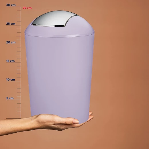 Kela Marta Swing Lid Bin 5 Litres - Pastel Lilac - Kela - Image 4