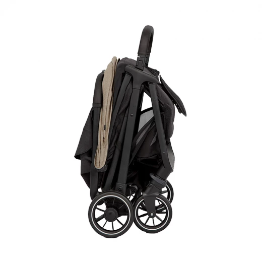 Joie Pact Pro Compact Stroller in Beige: Lightweight, Versatile Design for Newborns and Toddlers. Easily folds for travel and storage. Features a comfortable seat and smooth ride. Perfect for everyday adventures with your little one. Superior quality and safety features. - Joie - Image 2