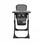 Joie Mimzy Recline Highchair in Charcoal: 2-in-1 Baby High Chair with Adjustable Height & Recline Features. Easy to Clean & Compact Fold Design for Convenient Mealtime Use and Storage. - Joie