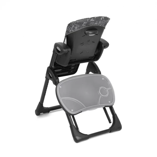 Joie Mimzy Recline Highchair in Charcoal: 2-in-1 Baby High Chair with Adjustable Height & Recline Features. Easy to Clean & Compact Fold Design for Convenient Mealtime Use and Storage. - Joie - Image 4