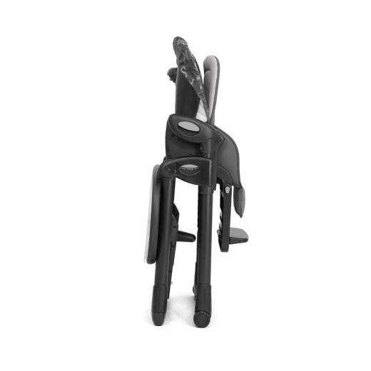 Joie Mimzy Recline Highchair in Charcoal: 2-in-1 Baby High Chair with Adjustable Height & Recline Features. Easy to Clean & Compact Fold Design for Convenient Mealtime Use and Storage. - Joie - Image 3