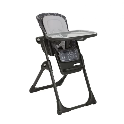Joie Mimzy Recline Highchair in Charcoal: 2-in-1 Baby High Chair with Adjustable Height & Recline Features. Easy to Clean & Compact Fold Design for Convenient Mealtime Use and Storage. - Joie - Image 2