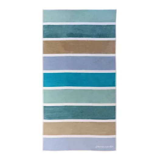 Pierre Cardin Martina Beach Towel - 100% Cotton - 90x170 Cm - Aqua Pierre Cardin Martina Beach Towel - 100% Cotton - 90x170 Cm - Aqua