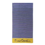 Pierre Cardin Malfi Beach Towel - 100% Cotton - 90x170 Cm - Navy - Pierre Cardin