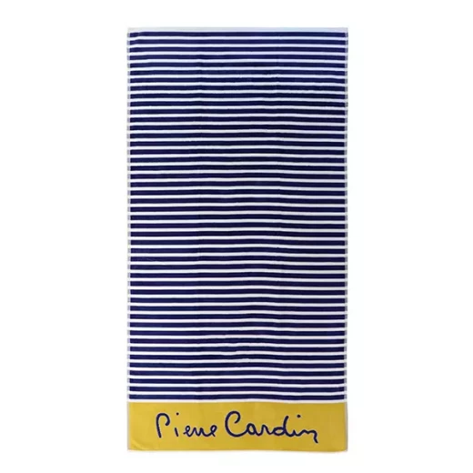 Pierre Cardin Malfi Beach Towel - 100% Cotton - 90x170 Cm - Navy Pierre Cardin Malfi Beach Towel - 100% Cotton - 90x170 Cm - Navy