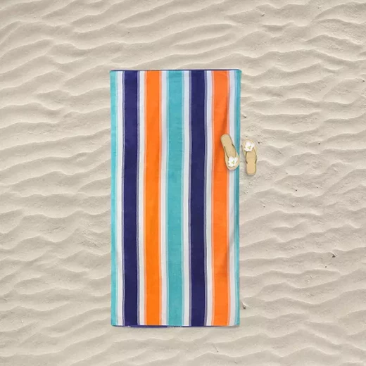 Pierre Cardin Fredy Beach Towel - 100% Cotton - 90x170 Cm - Aqua - Pierre Cardin - Image 2