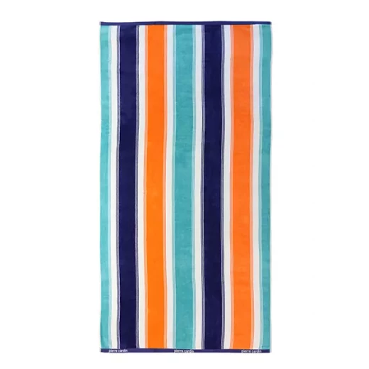 Pierre Cardin Fredy Beach Towel - 100% Cotton - 90x170 Cm - Aqua Pierre Cardin Fredy Beach Towel - 100% Cotton - 90x170 Cm - Aqua