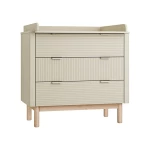 Pinio Miloo Chest Of Drawers - 3 Drawers with Changing Table - Champagne - Pinio