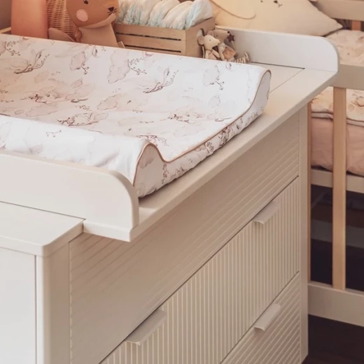 Pinio Miloo Chest Of Drawers - 3 Drawers with Changing Table - Champagne - Pinio - Image 5