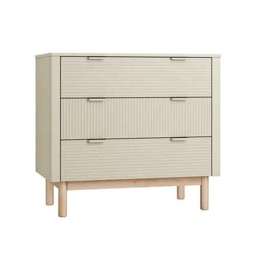 Pinio Miloo Chest Of Drawers - 3 Drawers with Changing Table - Champagne - Pinio - Image 8