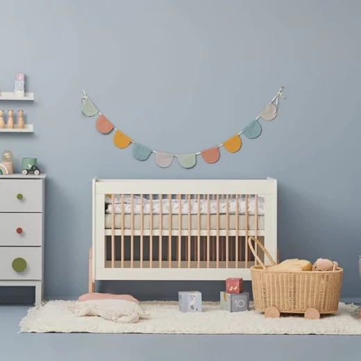 Pinio Krubb Baby Cot with Mattress - 60X120 Cm - White - Pinio - Image 2