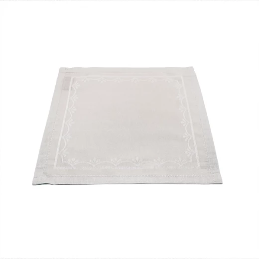Nova Home Irene Table Napkins Set - 6pcs - 42x42 Cm - Stone - Nova Home - Image 2