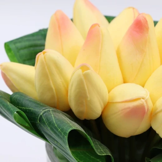 Nova Home "Green Tulip" Artificial Flower Arrangement - 18 cm - Pink - Nova Home - Image 2