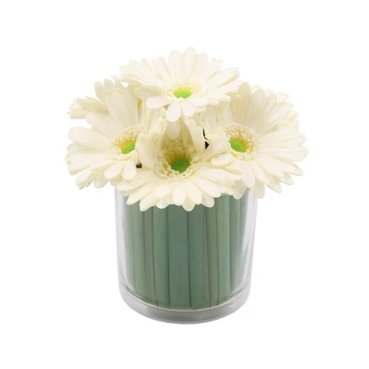 نوفا هوم "Gerbera" مزهرية زهور - 20 سم - أبيض