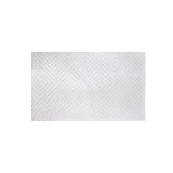 Nova Home Verona Bath Rug - 100% Cotton - 60X100 cm - Offwhite