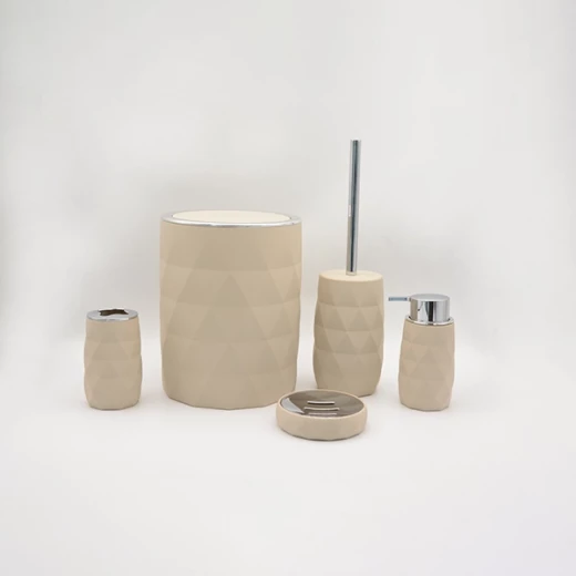 ويفا "Luminous" طقم اكسسوارات الحمام - 5 قطع - بيج - ويفا - Image 3
