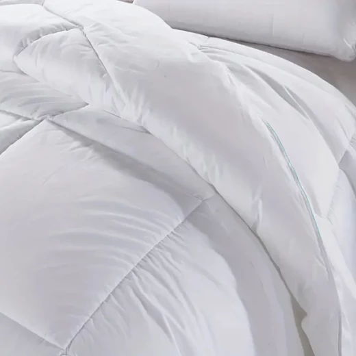 Nova Home "Majestic" Microgel  Down Alternative Comforter - Cover 100% Cotton, 233 Thread Count - Queen - White - Nova Home - Image 3